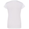 T-shirt femme col rond coupe droite manches courtes en coton pré-rétréci, 155 g/m²