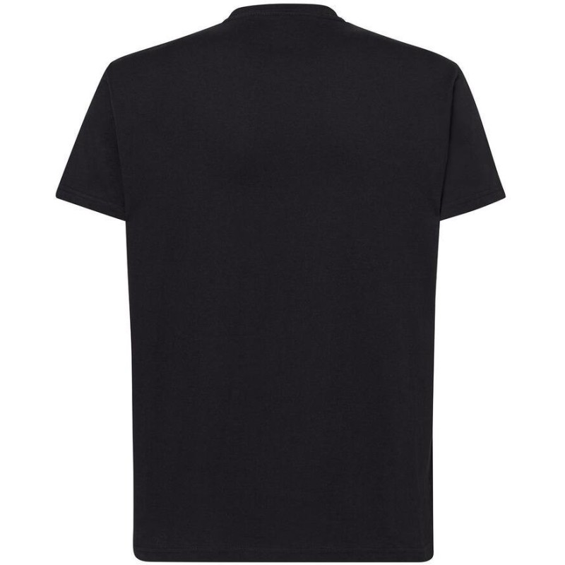 Tee-shirt col rond coupe droite manches courtes en coton ringspun, 190 g/m²