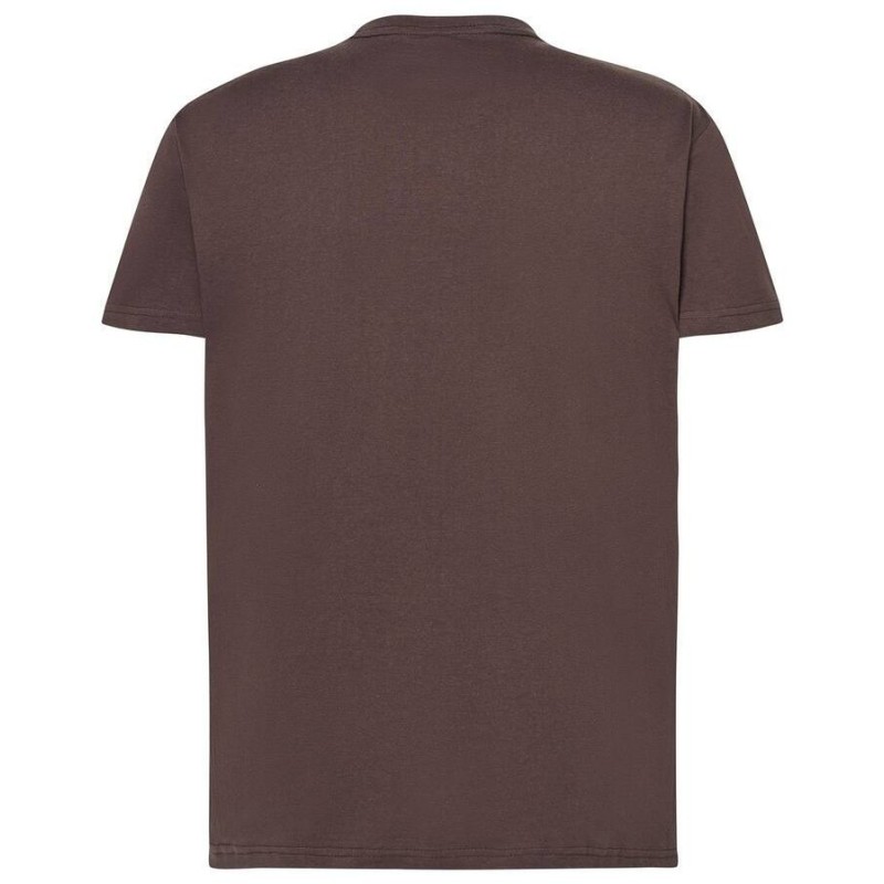 Tee-shirt col rond coupe droite manches courtes en coton ringspun, 190 g/m²