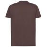 Tee-shirt col rond coupe droite manches courtes en coton ringspun, 190 g/m²