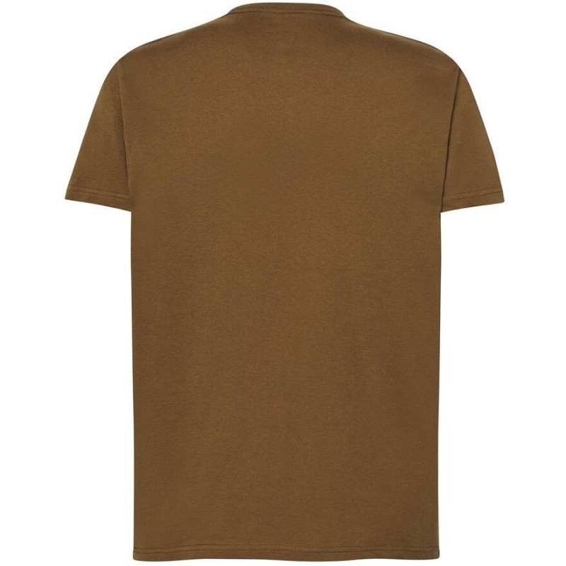 Tee-shirt col rond coupe droite manches courtes en coton ringspun, 190 g/m²