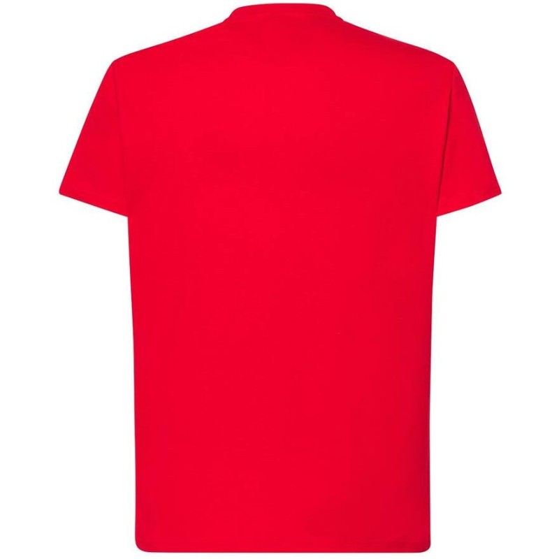 Tee-shirt col rond coupe droite manches courtes en coton ringspun, 190 g/m²