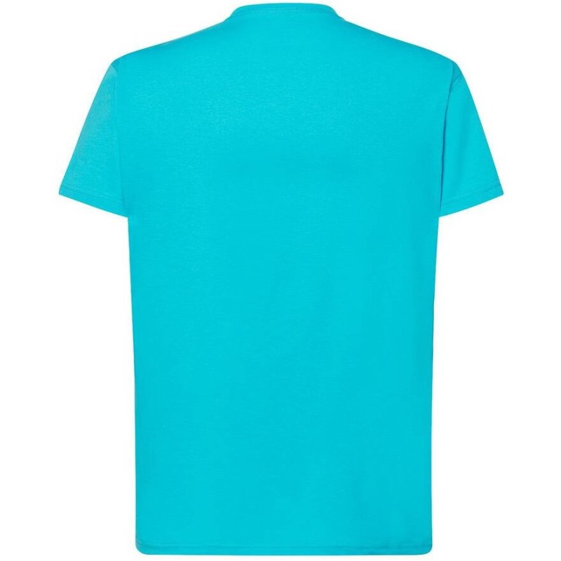 Tee-shirt col rond coupe droite manches courtes en coton ringspun, 190 g/m²