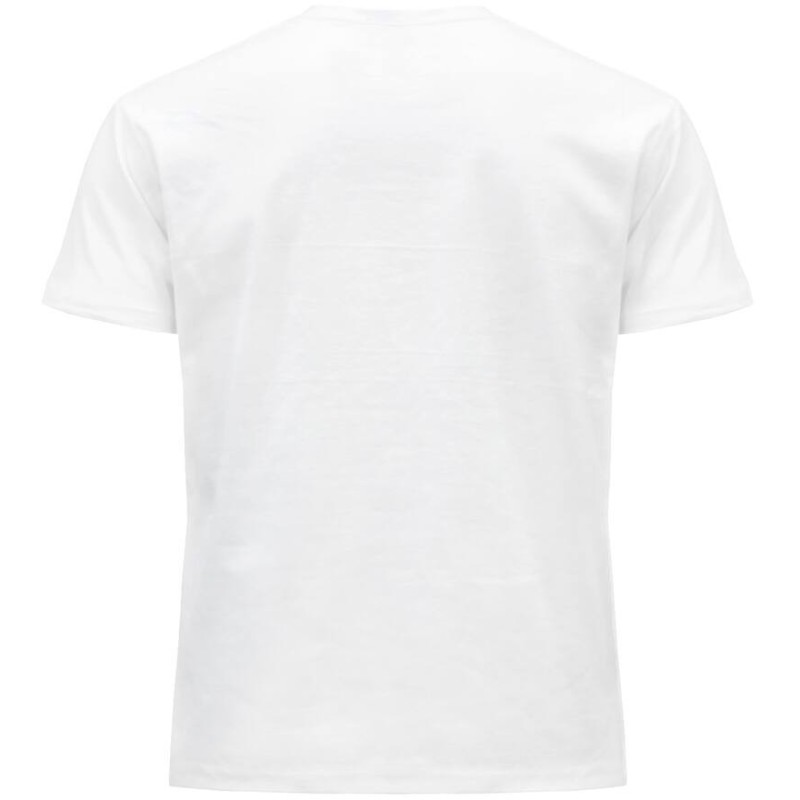 Tee-shirt col rond coupe droite manches courtes en coton ringspun, 190 g/m²