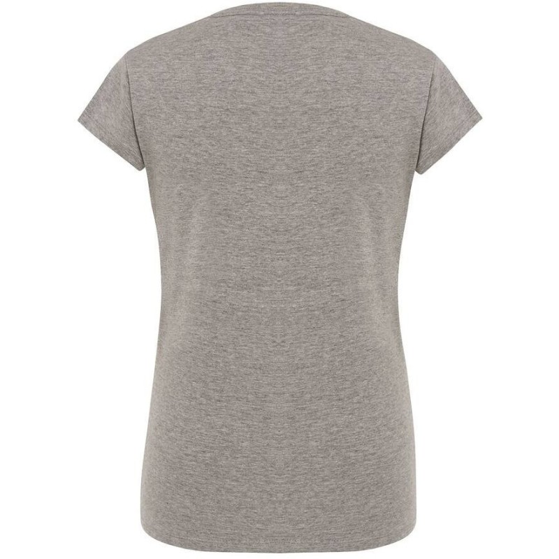 T-shirt femme col rond coupe cintrée manches courtes en coton ringspun, 170 g/m²