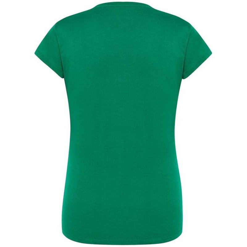 T-shirt femme col rond coupe cintrée manches courtes en coton ringspun, 170 g/m²