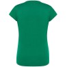 T-shirt femme col rond coupe cintrée manches courtes en coton ringspun, 170 g/m²