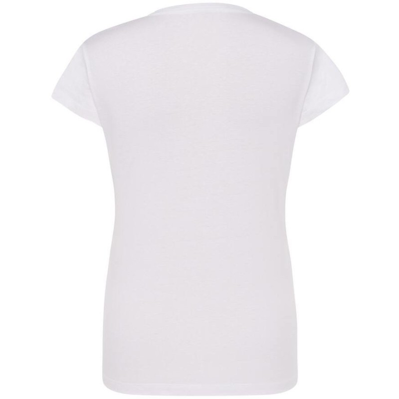 T-shirt femme col rond coupe cintrée manches courtes en coton ringspun, 170 g/m²