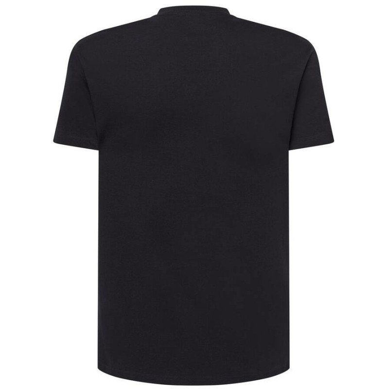 T-shirt col V manches courtes en coton doux lavé aux enzymes, 160 g/m²