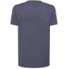 T-shirt col V manches courtes en coton doux lavé aux enzymes, 160 g/m²