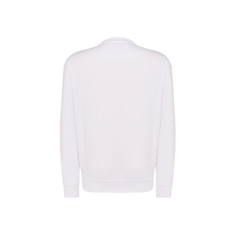Sweat set in col rond double piqûre et bords côtes en polycoton, 275 g/m²