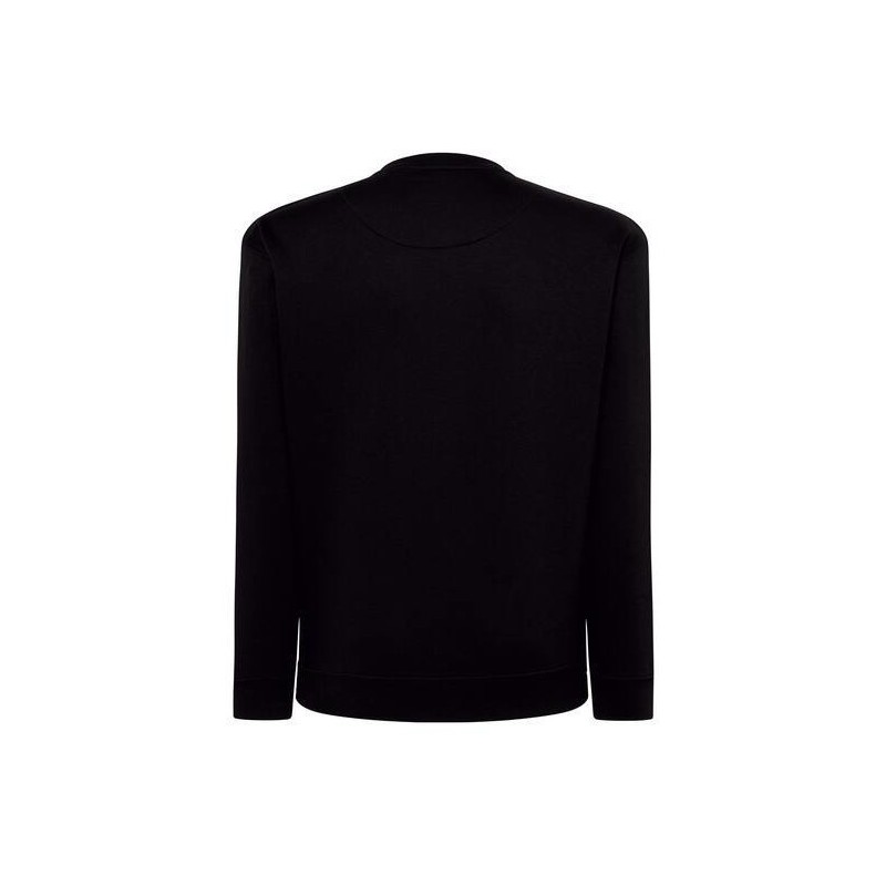 Sweat set in col rond double piqûre et bords côtes en polycoton, 275 g/m²