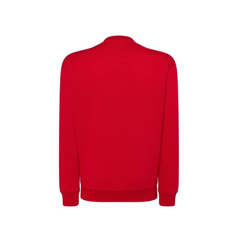 Sweat set in col rond double piqûre et bords côtes en polycoton, 275 g/m²