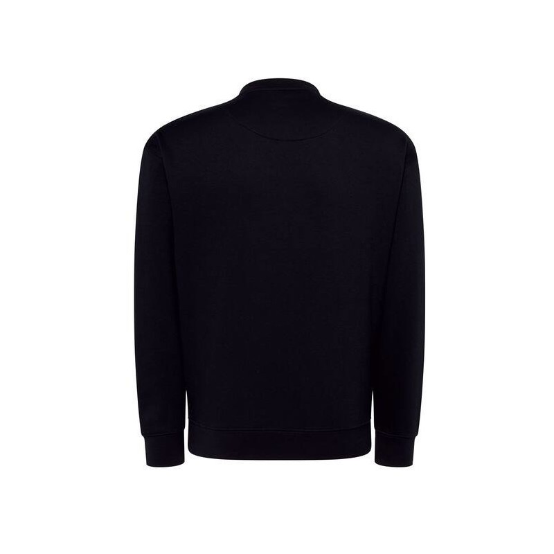 Sweat set in col rond double piqûre et bords côtes en polycoton, 275 g/m²