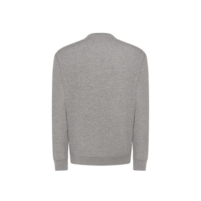 Sweat set in col rond double piqûre et bords côtes en polycoton, 275 g/m²