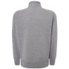 Sweat grand zip sans capuche, intérieur gratté, poches latérales, 290 g/m²
