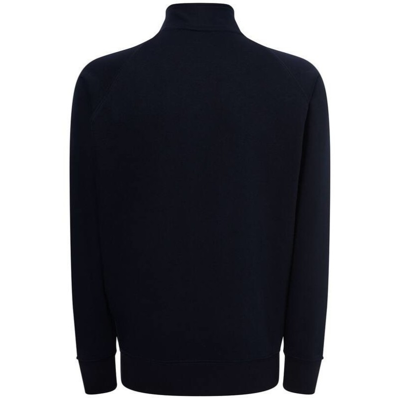 Sweat grand zip sans capuche, intérieur gratté, poches latérales, 290 g/m²