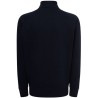 Sweat grand zip sans capuche, intérieur gratté, poches latérales, 290 g/m²