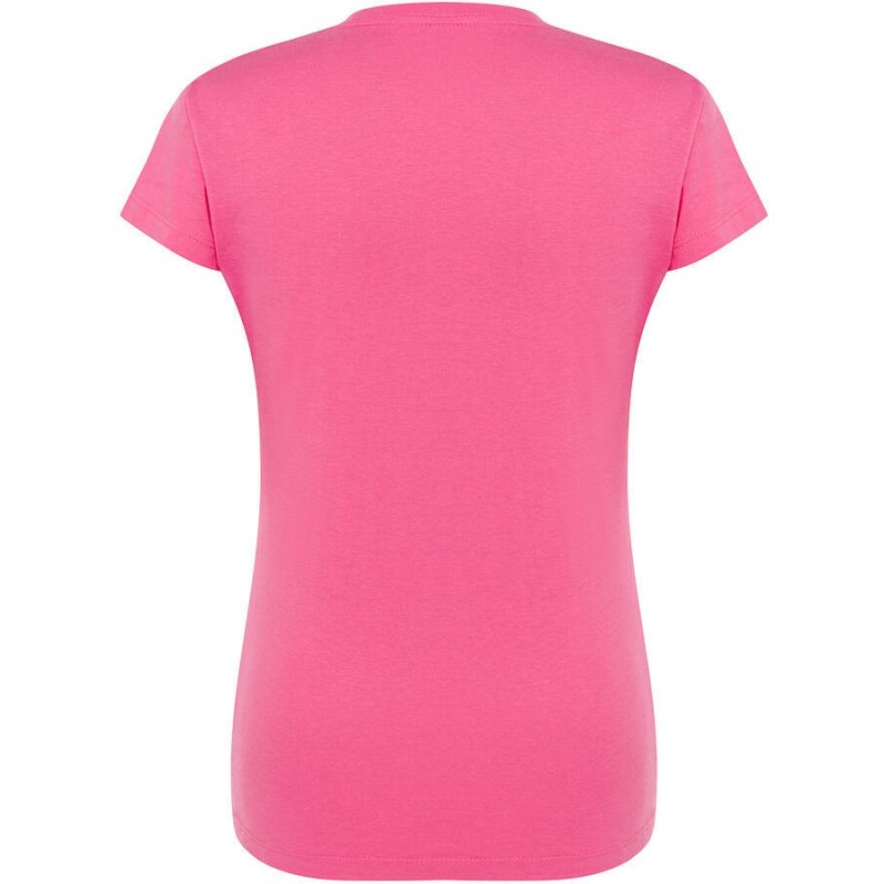 T-shirt femme col rond coupe droite manches courtes en coton pré-rétréci, 155 g/m²