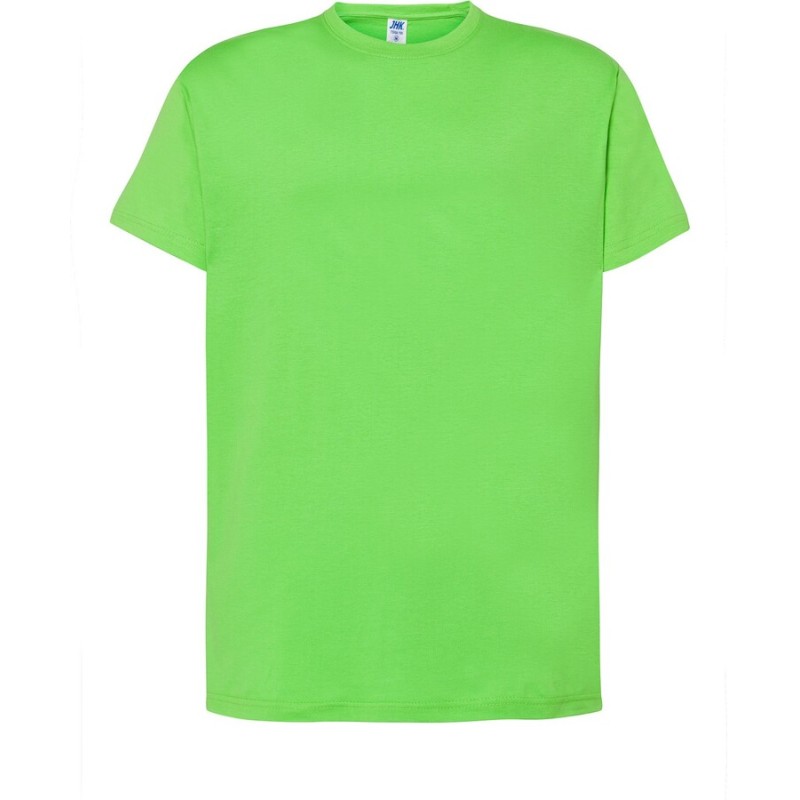 Tee-shirt col rond coupe droite manches courtes en coton pré-rétréci, 155 g/m²