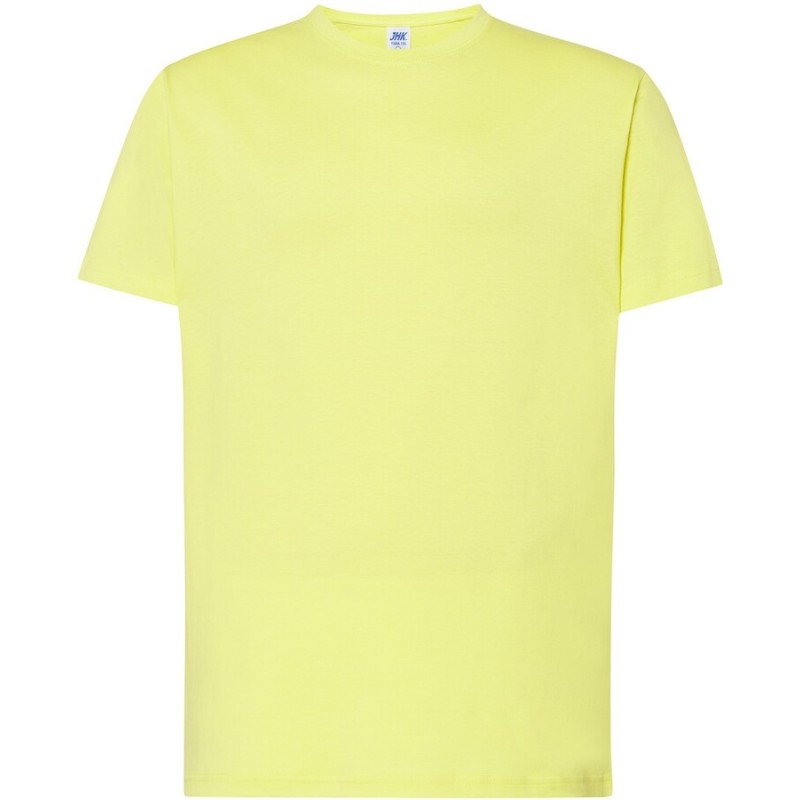 Tee-shirt col rond coupe droite manches courtes en coton pré-rétréci, 155 g/m²
