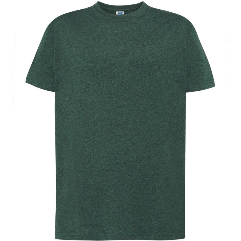 Tee-shirt col rond coupe droite manches courtes en coton pré-rétréci, 155 g/m²