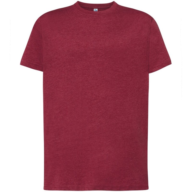Tee-shirt col rond coupe droite manches courtes en coton pré-rétréci, 155 g/m²