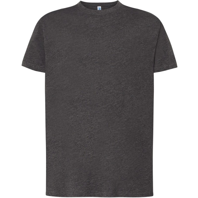 Tee-shirt col rond coupe droite manches courtes en coton pré-rétréci, 155 g/m²
