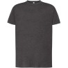 Tee-shirt col rond coupe droite manches courtes en coton pré-rétréci, 155 g/m²