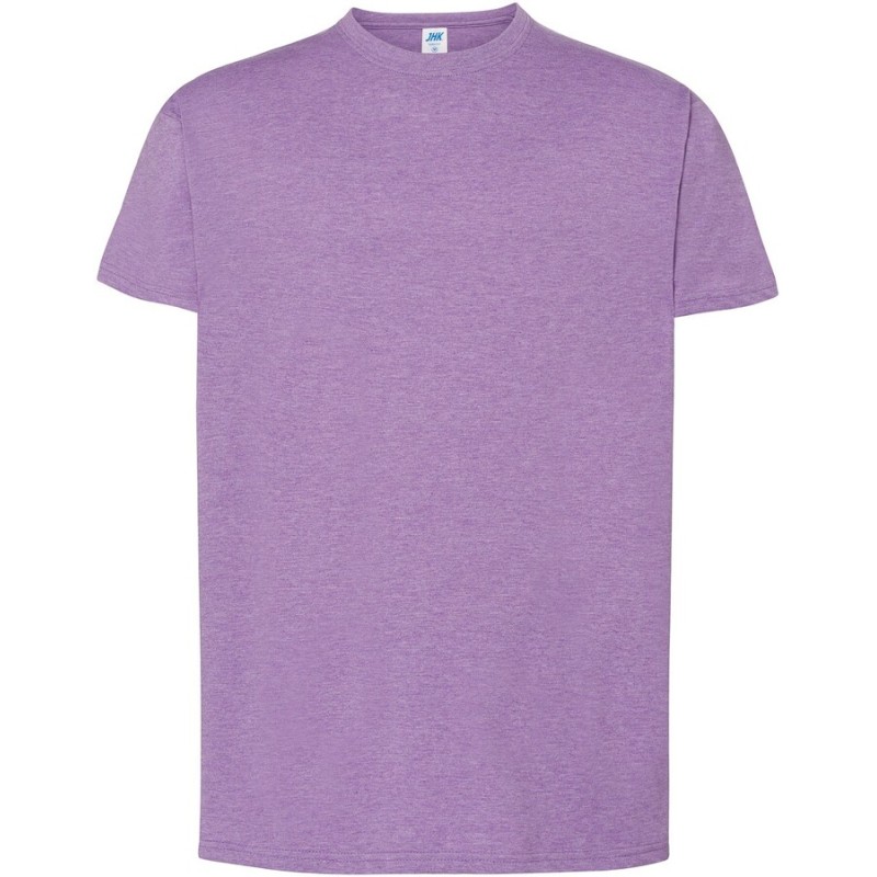 Tee-shirt col rond coupe droite manches courtes en coton pré-rétréci, 155 g/m²