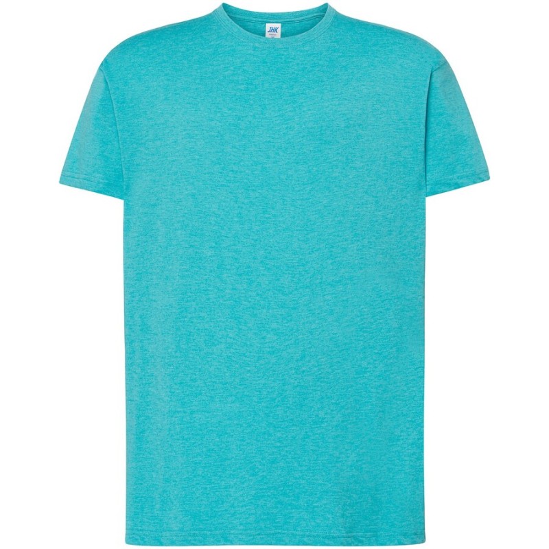 Tee-shirt col rond coupe droite manches courtes en coton pré-rétréci, 155 g/m²