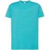 Tee-shirt col rond coupe droite manches courtes en coton pré-rétréci, 155 g/m²