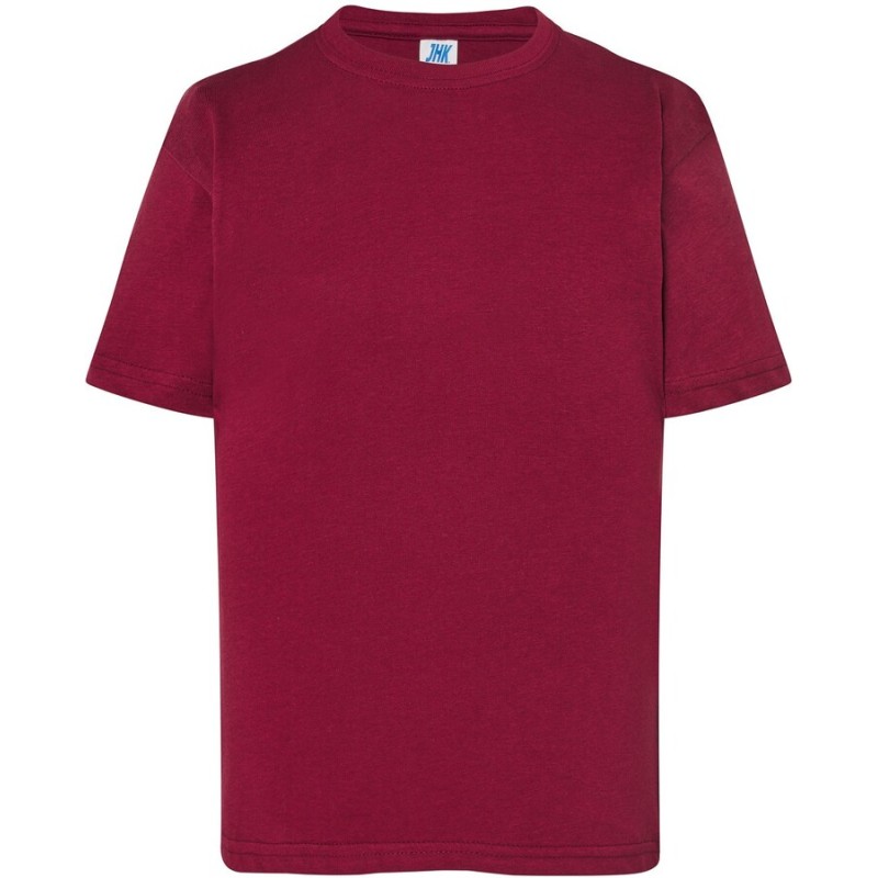 T-shirt enfant col rond coupe droite manches courtes en coton pré-rétréci, 155 g/m²
