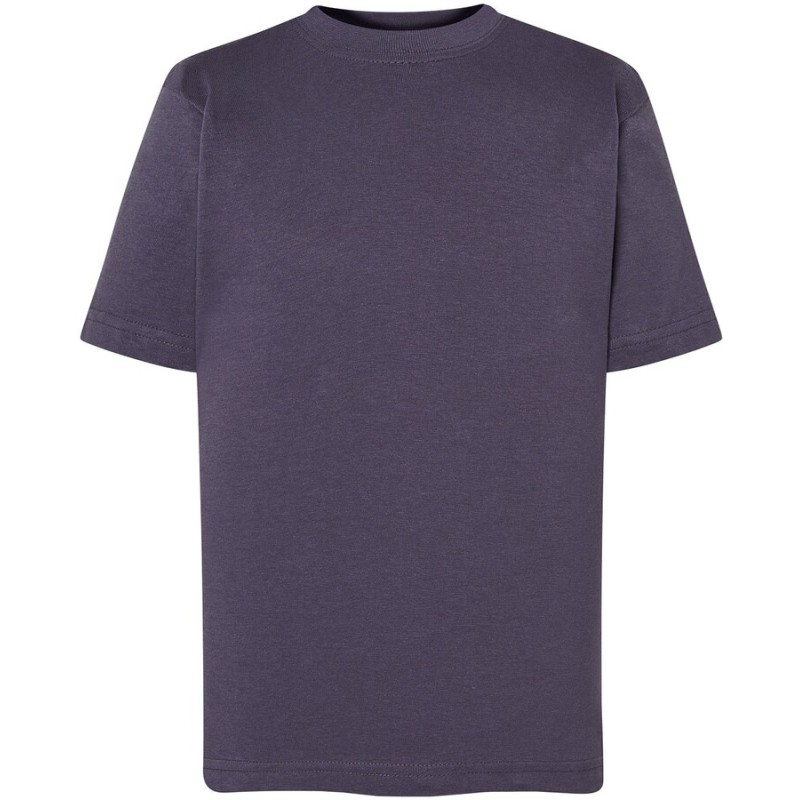 T-shirt enfant col rond coupe droite manches courtes en coton pré-rétréci, 155 g/m²