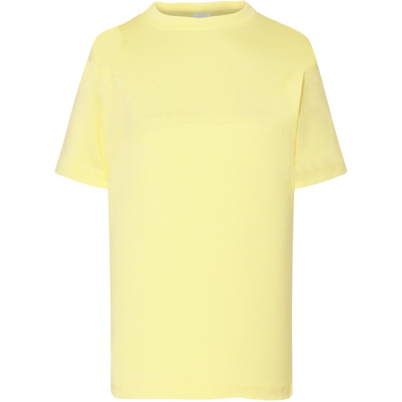 T-shirt enfant col rond coupe droite manches courtes en coton pré-rétréci, 155 g/m²