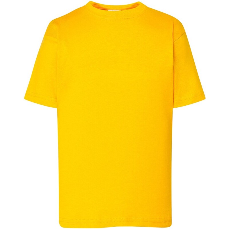 T-shirt enfant col rond coupe droite manches courtes en coton pré-rétréci, 155 g/m²