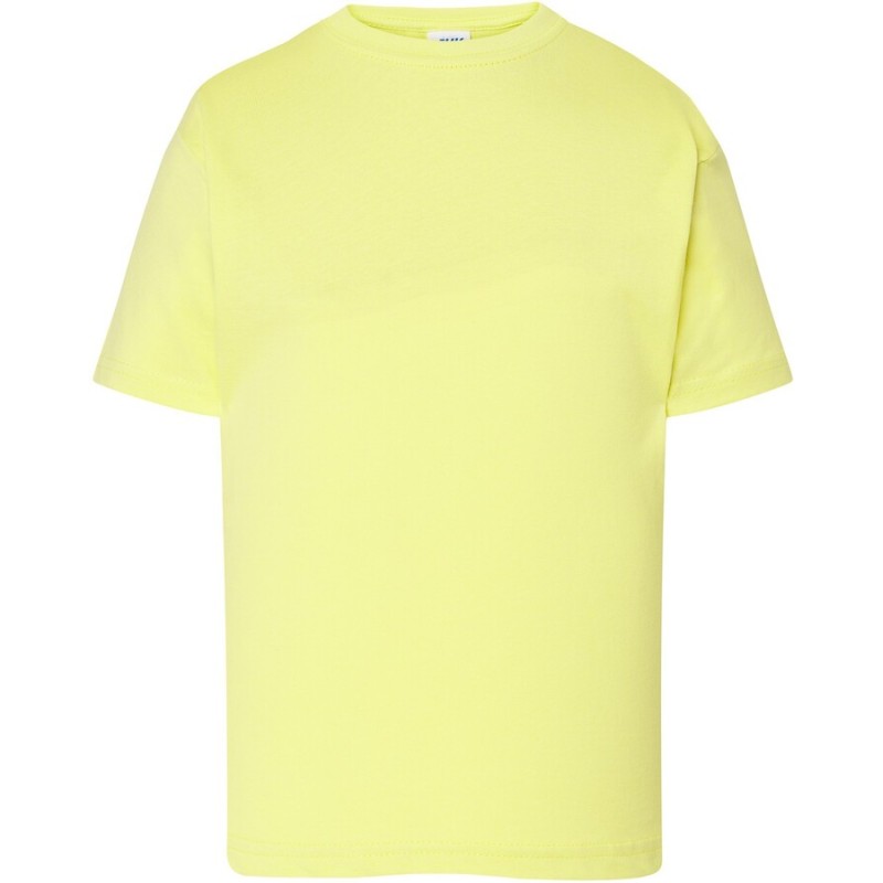 T-shirt enfant col rond coupe droite manches courtes en coton pré-rétréci, 155 g/m²
