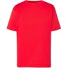 T-shirt enfant col rond coupe droite manches courtes en coton pré-rétréci, 155 g/m²