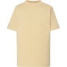 T-shirt enfant col rond coupe droite manches courtes en coton pré-rétréci, 155 g/m²