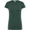 T-shirt femme col rond coupe droite manches courtes en coton pré-rétréci, 155 g/m²
