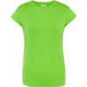 T-shirt femme col rond coupe droite manches courtes en coton pré-rétréci, 155 g/m²