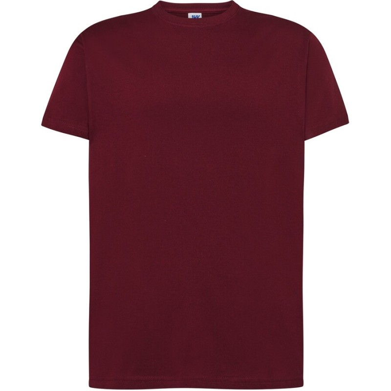 Tee-shirt col rond coupe droite manches courtes en coton pré-rétréci, 170 g/m²