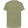 Tee-shirt col rond coupe droite manches courtes en coton ringspun, 190 g/m²