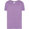 T-shirt col V manches courtes en coton doux lavé aux enzymes, 160 g/m²