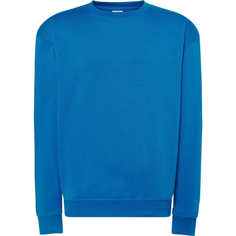Sweat unisexe col rond, intérieur gratté, en polyester et coton, 290 g/m²