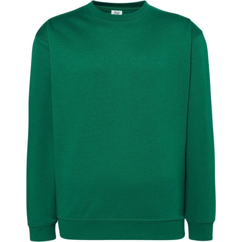 Sweat unisexe col rond, intérieur gratté, en polyester et coton, 290 g/m²