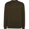 Sweat unisexe col rond, intérieur gratté, en polyester et coton, 290 g/m²