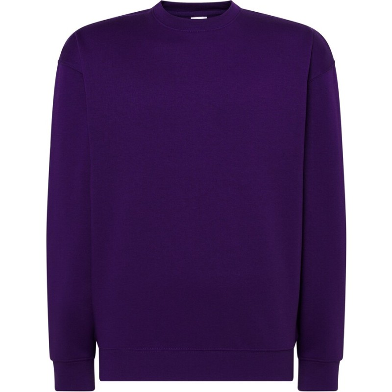 Sweat unisexe col rond, intérieur gratté, en polyester et coton, 290 g/m²