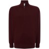 Sweat grand zip sans capuche, intérieur gratté, poches latérales, 290 g/m²