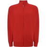Sweat grand zip sans capuche, intérieur gratté, poches latérales, 290 g/m²